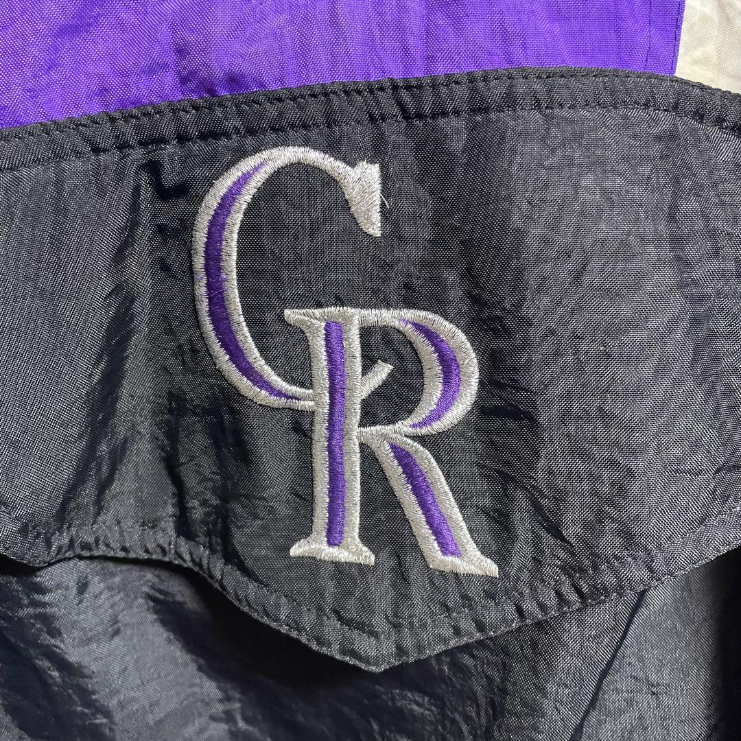 90s スターター　コロラド　ロッキーズ　中綿ナイロンプルオーバー　　Lサイズ