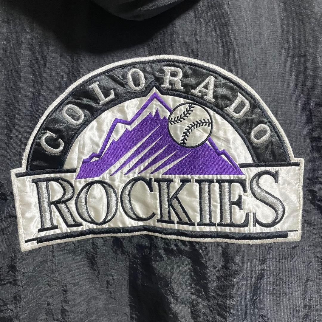 90s スターター　コロラド　ロッキーズ　中綿ナイロンプルオーバー　　Lサイズ