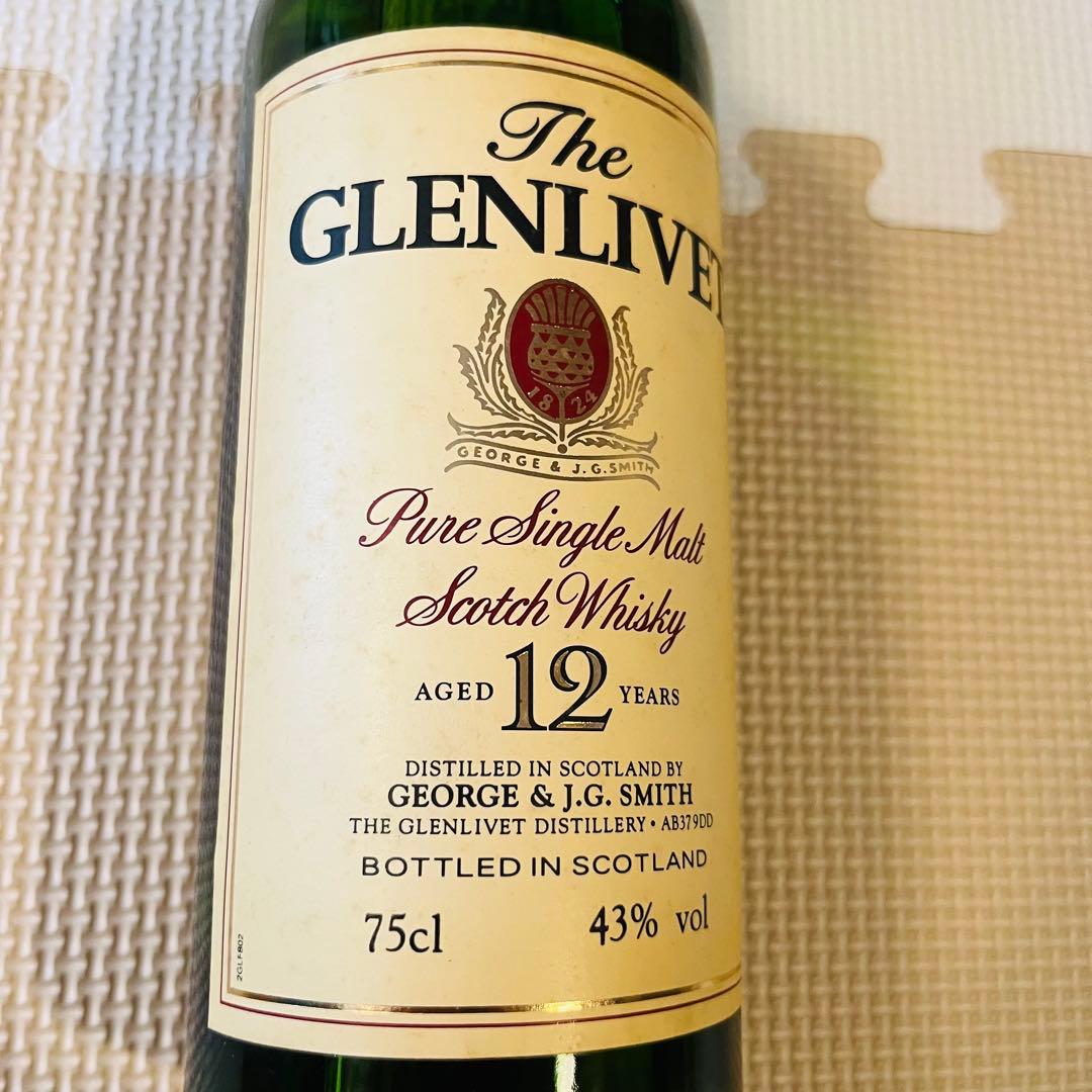 【古酒】ザ・グレンリベット ピュアシングルモルト 12年　750ml ①