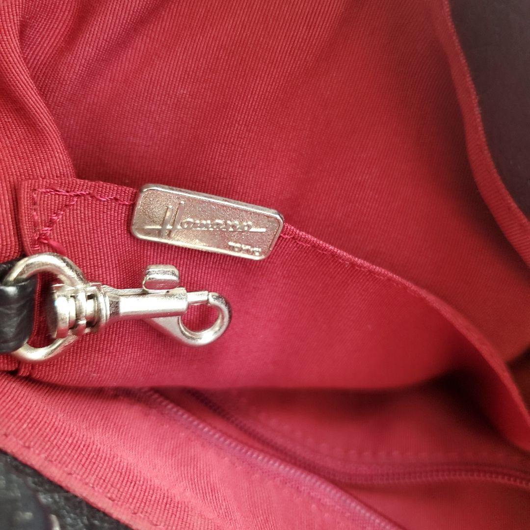 ⭐極美品⭐濱野 2way ショルダーバッグ シボ革 ブラック