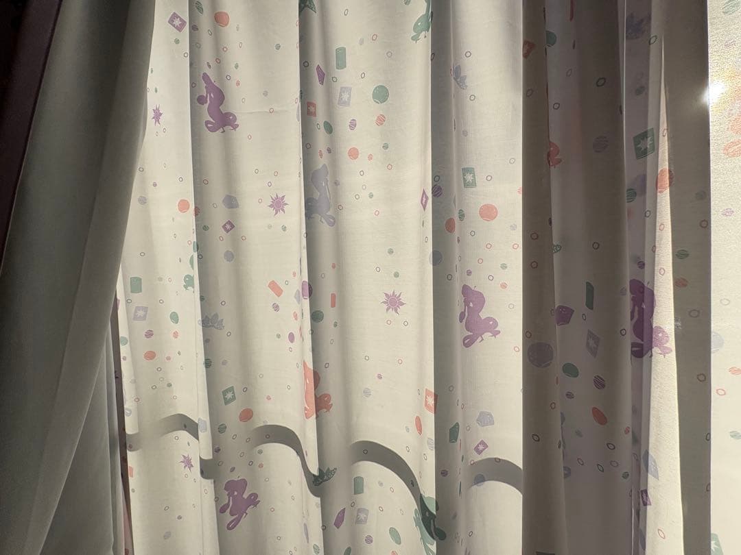 ベルメゾン　ラプンツェル　カーテン　レース　4枚セット
