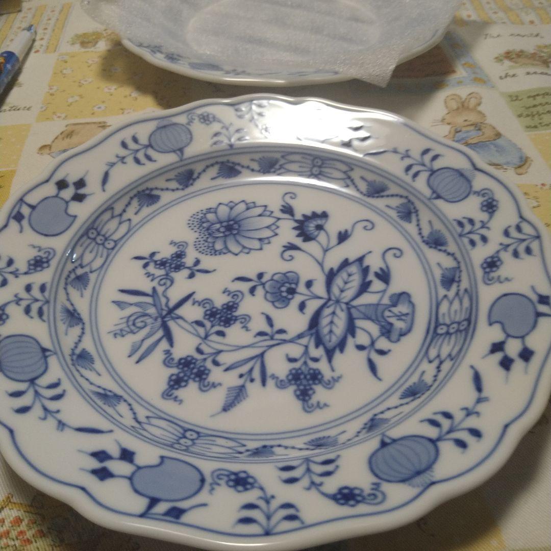 ♥マイセン　ブルーオニオン　刻印800101−501 ケーキプレート２枚セット