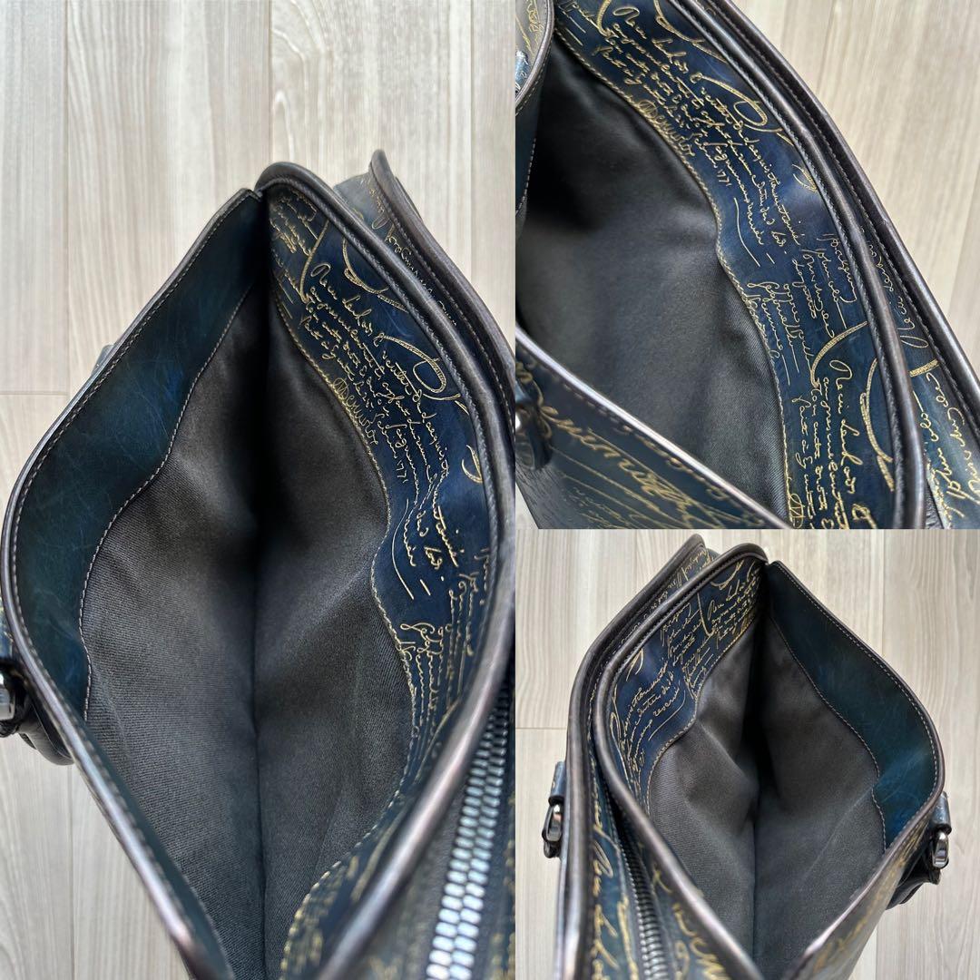 K*♡様 特注70万 ベルルッティ アンジュールミニ バッグ ブルー ゴールデン