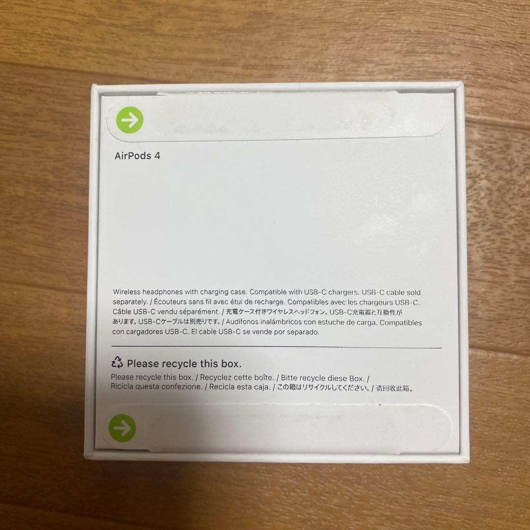 新品未使用　Apple AirPods 4 本体