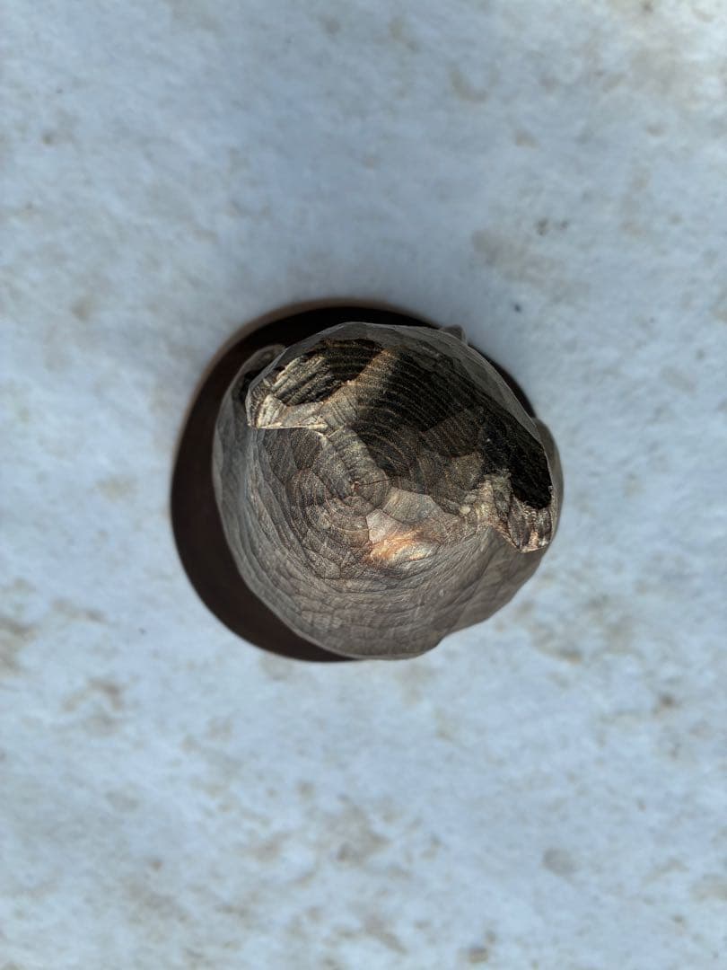 アイヌ彫刻　アイヌ木彫り　熊　梟　三好純男　みよし　木彫り