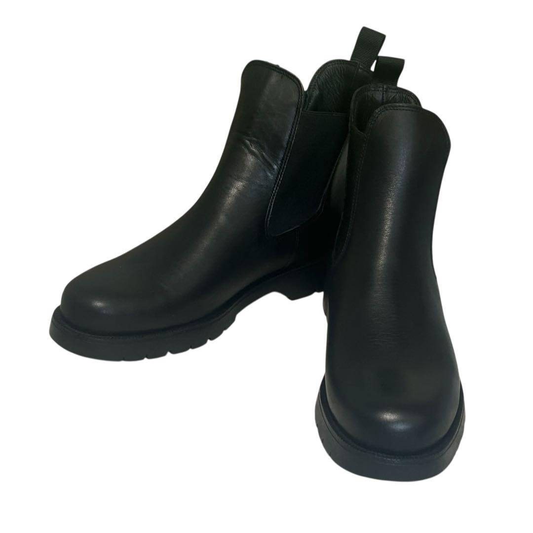 まるた クレマン チェルシーブーツ サイドゴア　ブラック　41 26.5