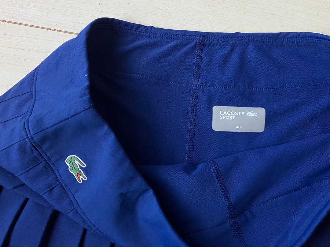 Lacosteラコステ＊ディープブルー＊プリーツスコート