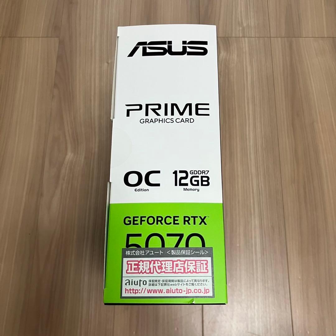 新品未使用　GRAPHICS CARD PRIME RTX 5070