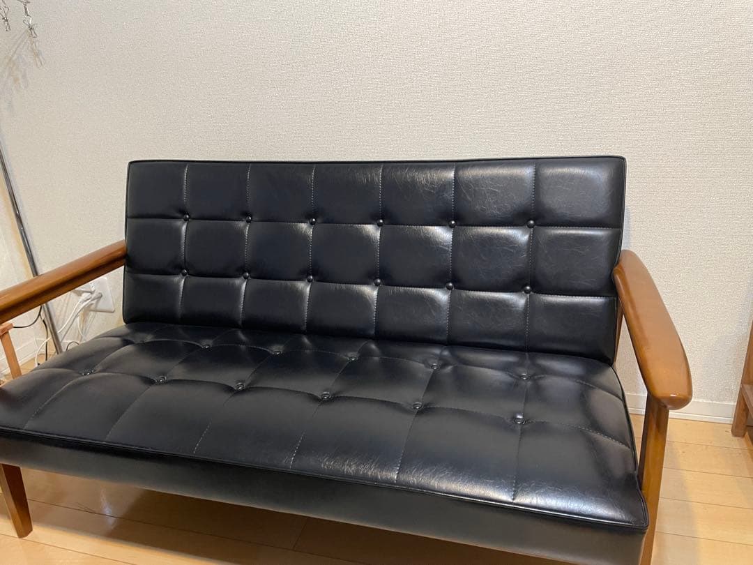 美品 カリモク60 Kチェア 2シーター 2人掛け ベンチ