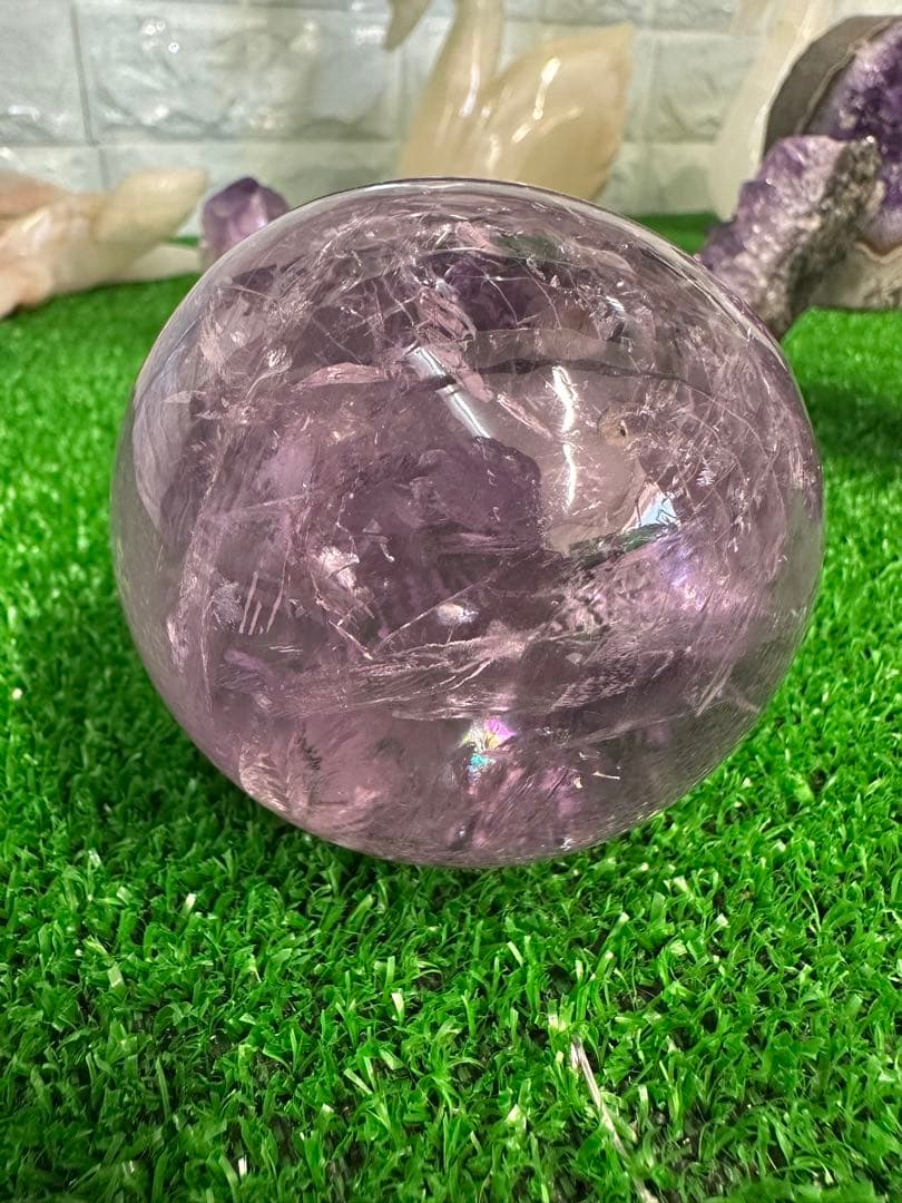 アメジスト スフィア（天然石） 506g