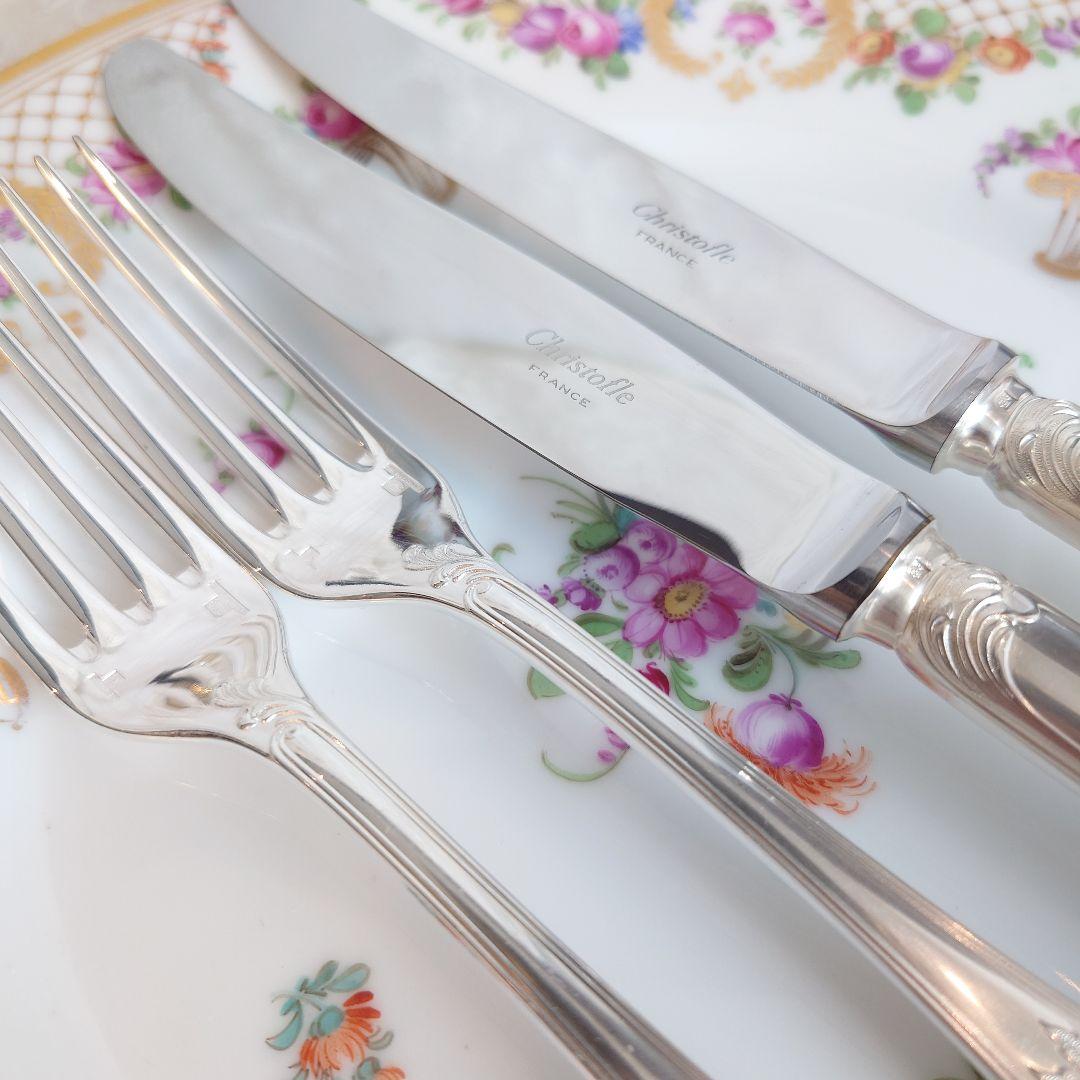 クリストフル　マルリー　テーブルナイフ　　ヴィンテージ　2本組