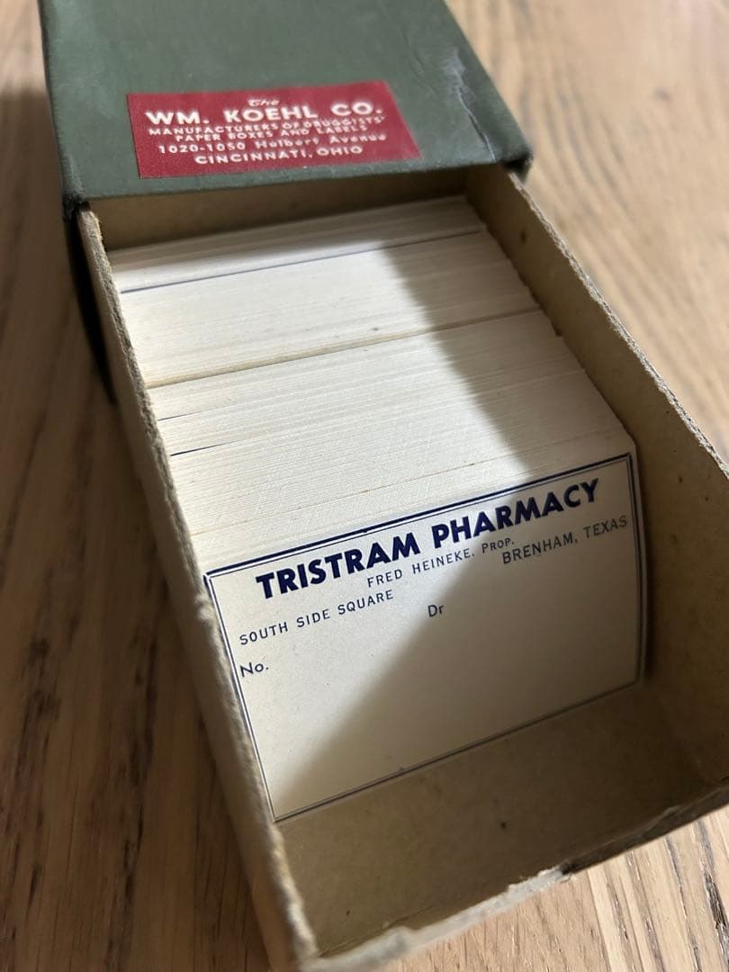 アメリカ　薬局ラベル　1箱