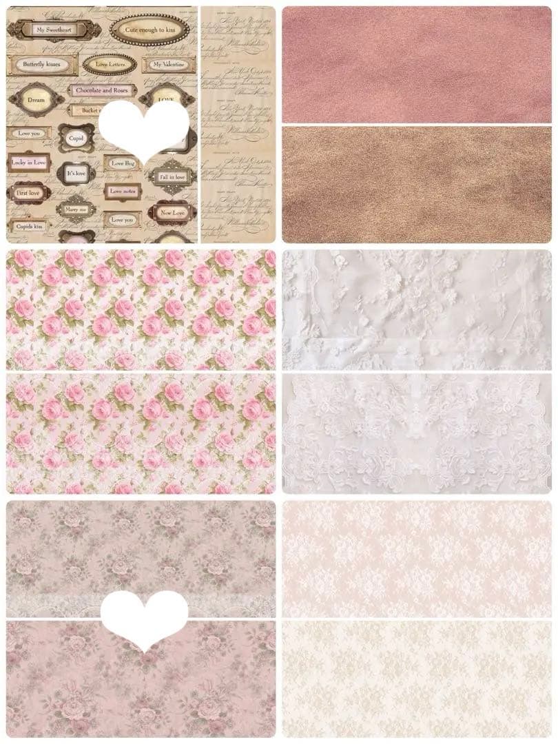 新作全部set♡130枚　A4デザインペーパー＆コラージュシート　ジャーナル