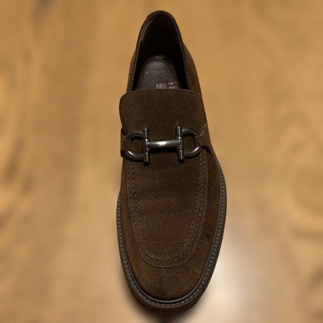 Ferragamo /スエード /ガンチーニシルバー金具/