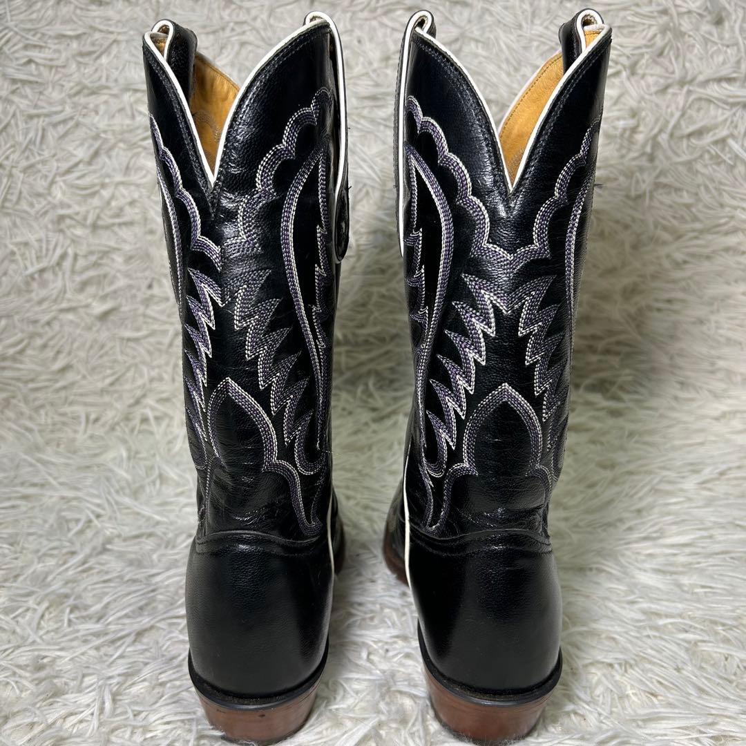 Tony Lama ブラック ウエスタンブーツ 1343-L USA製　24cm