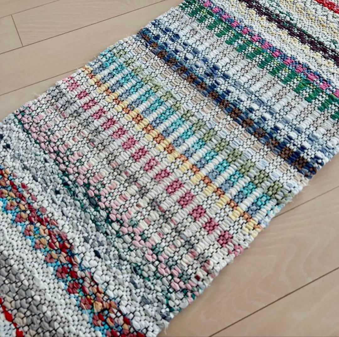 フィンランド　トラースマッタ　裂き織り