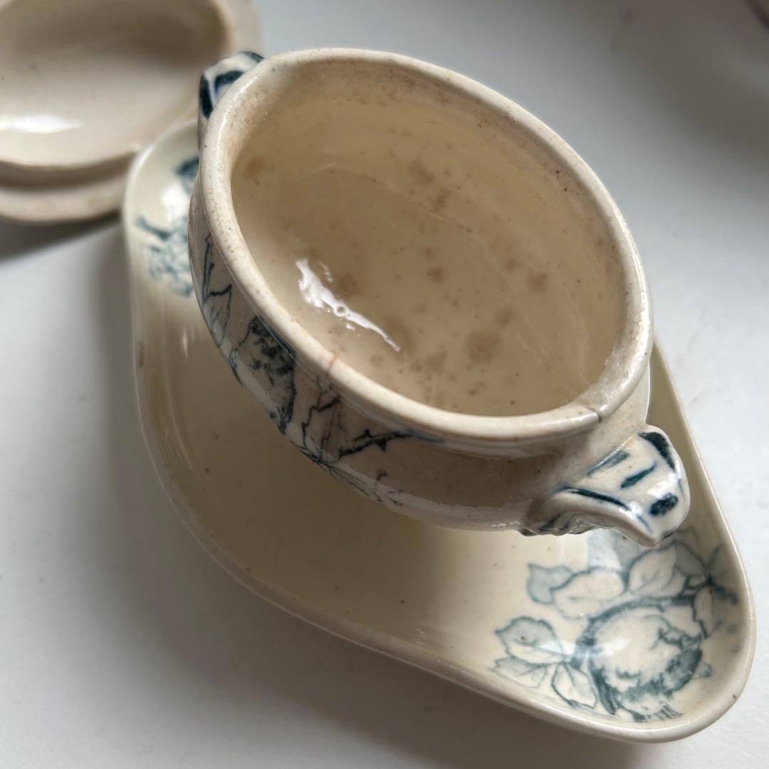 フランスアンティーク　ショワジールロワ　ムタディエ　マスタード入れ