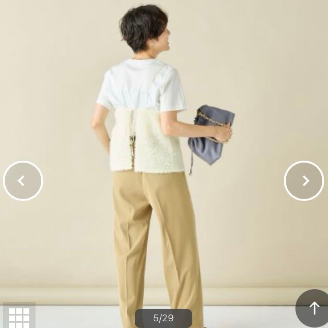 テープチュール刺繍キャミブラウス