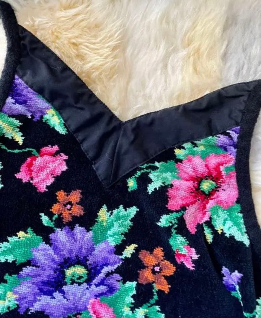 値下げ　フェイラー エプロン　ポピーズ　希少