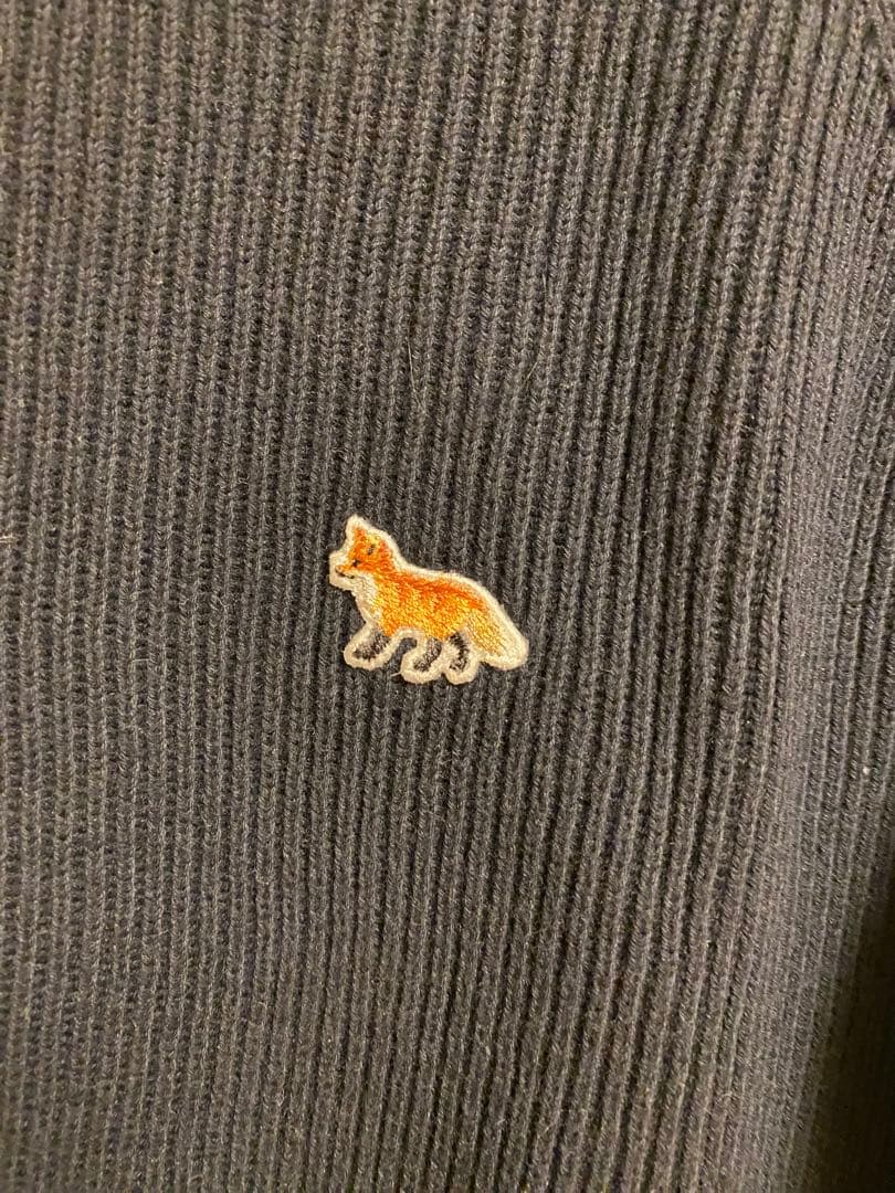 11/25削除！MAISON KITSUNÉ リブ編みニット　M