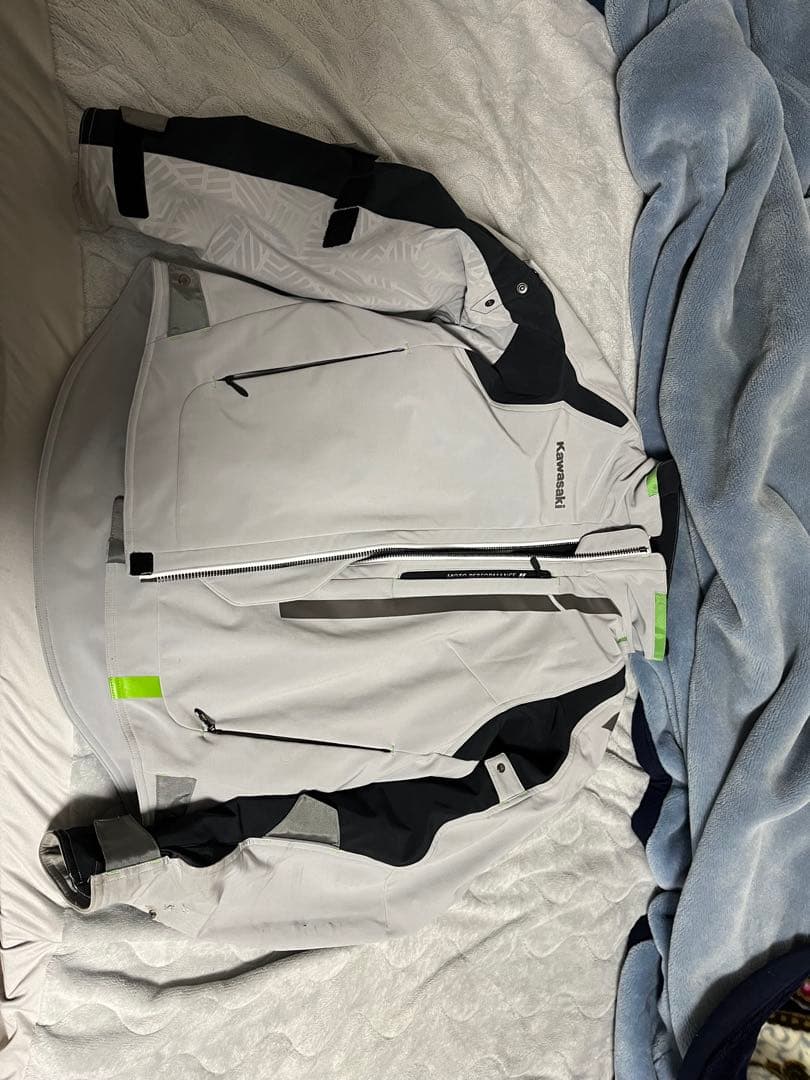 カワサキ×クシタニ ソフトシェルシングルジャケット LL ホワイト