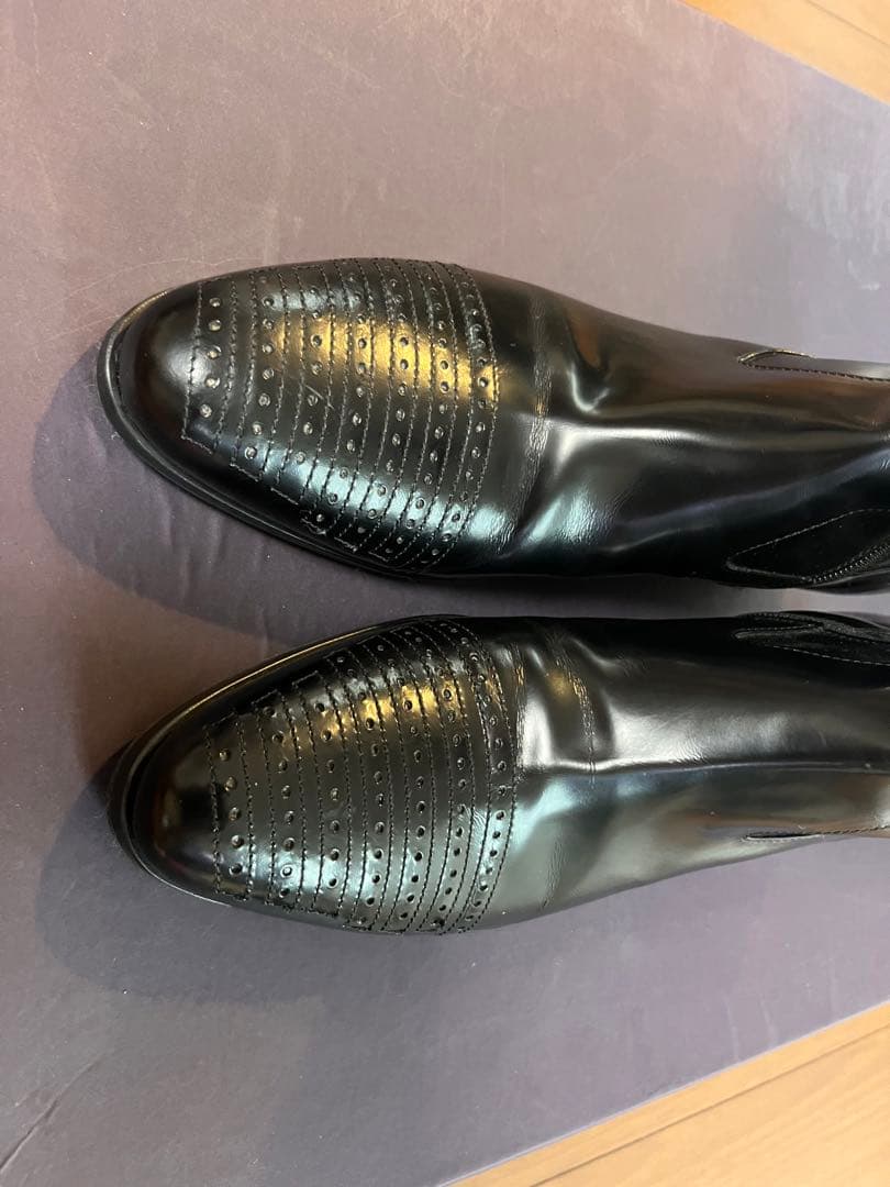 美品　プラダ　ブラックブーツ　ヴィンテージ