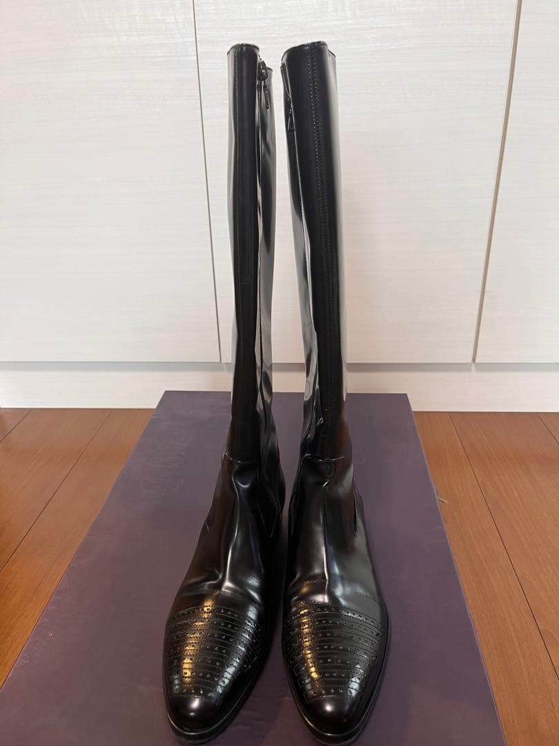 美品　プラダ　ブラックブーツ　ヴィンテージ