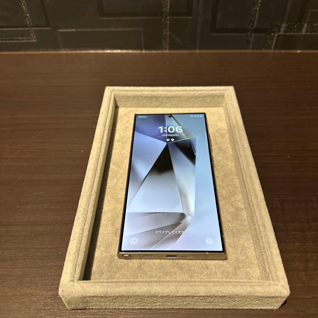 【美品】Galaxy S24 Ultra 256GB チタニウムグレー