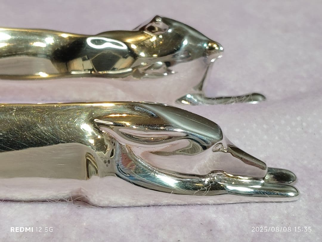 希少 Christofle クリストフル シルバープレート ガリア 犬 猫