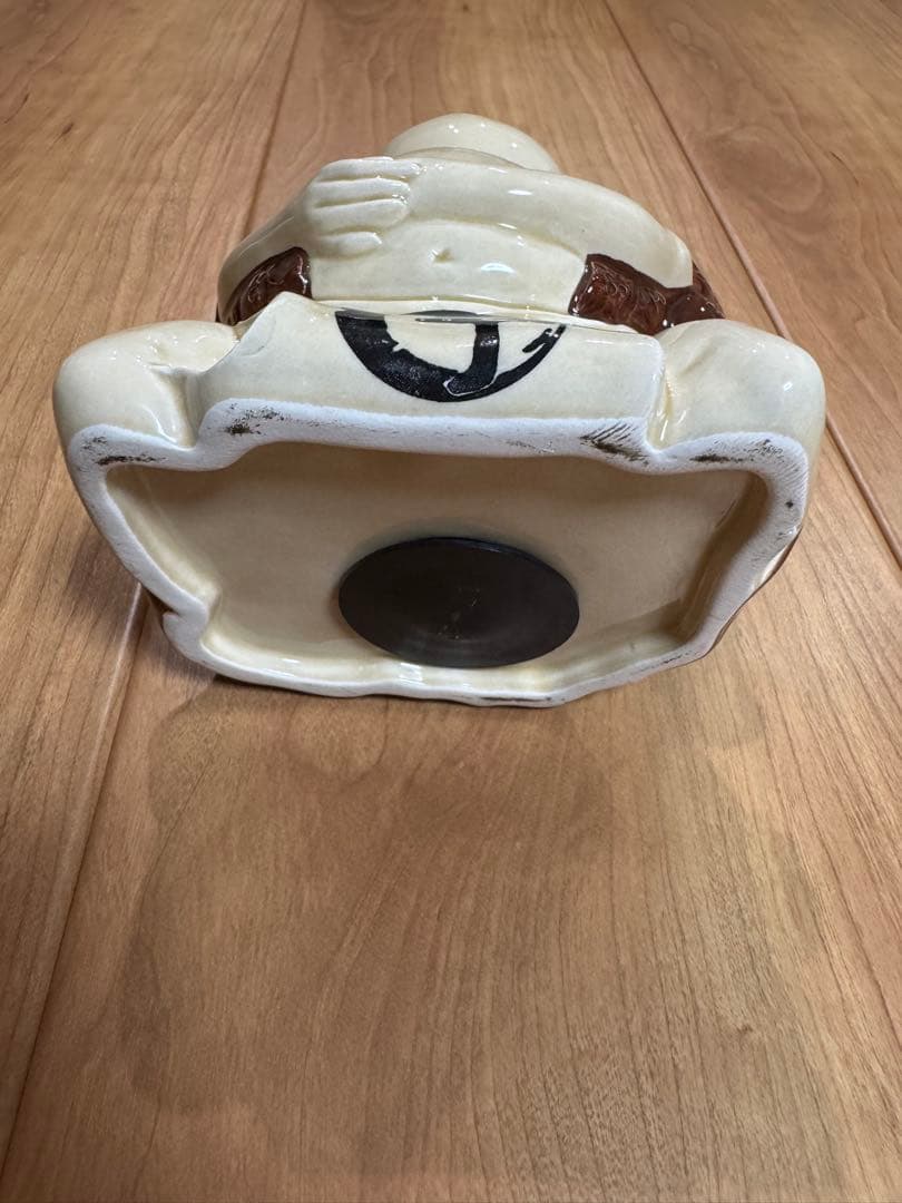 登利平　へいどん　陶器　貯金箱　置物