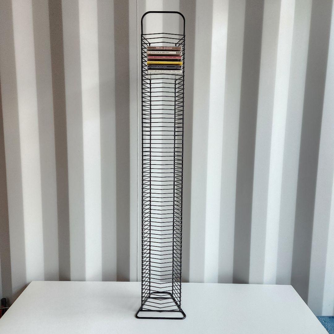 希少 ヴィンテージ l Wire CDラック CDタワー 114cm
