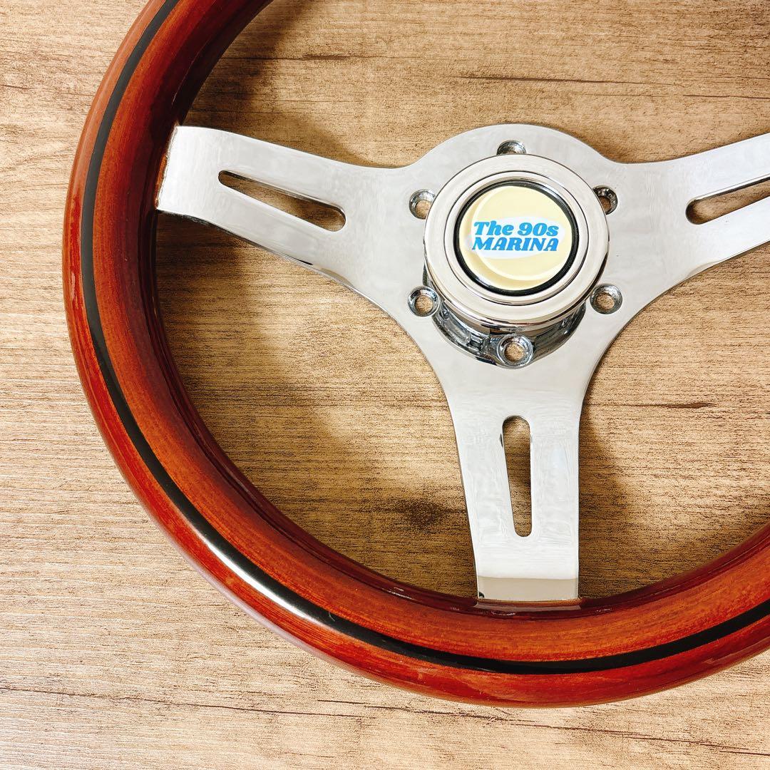 ウッドハンドル　ウッドステアリング　小径　29Φ USDM 旧車　アメリカン