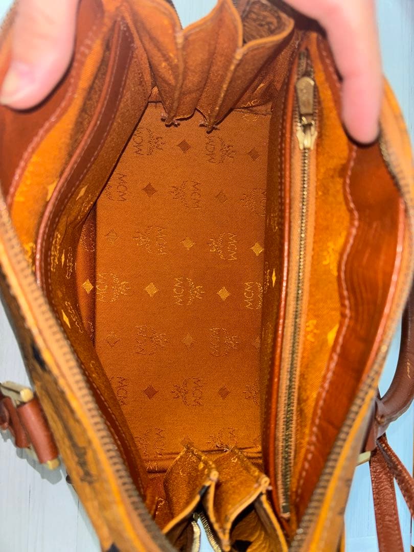 MCM モノグラム 2way ミニボストン ショルダーバッグ