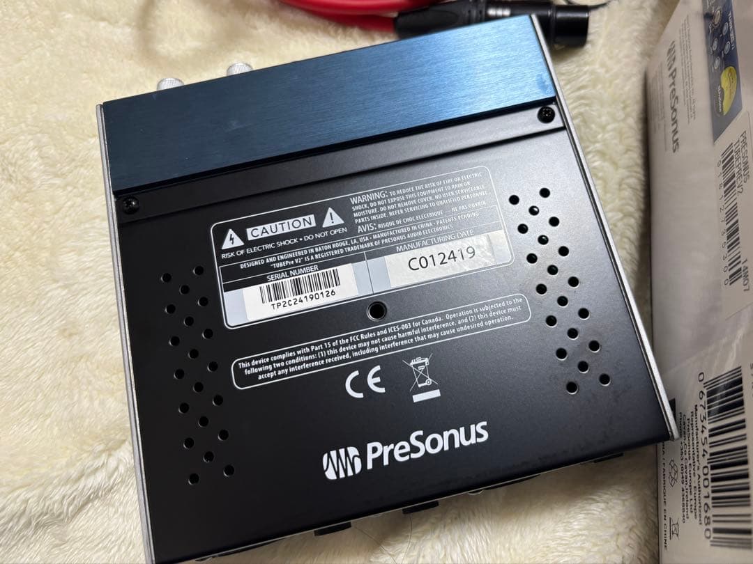 PreSonus TUBE PRE 2 ＋ XLRメス-ステレオフォン