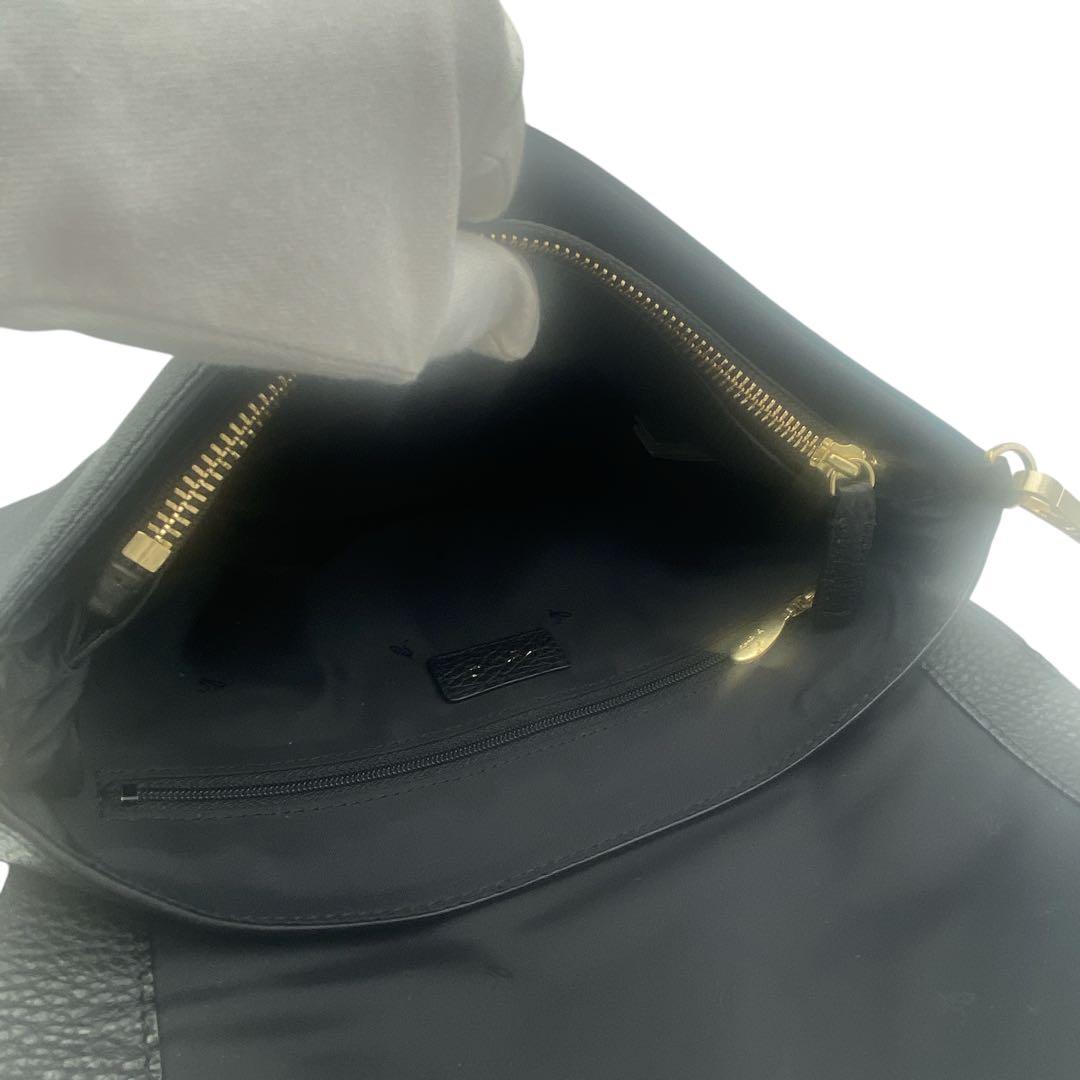 【極美品】 アニエスベー ショルダーバッグ ゴールド金具 レザー