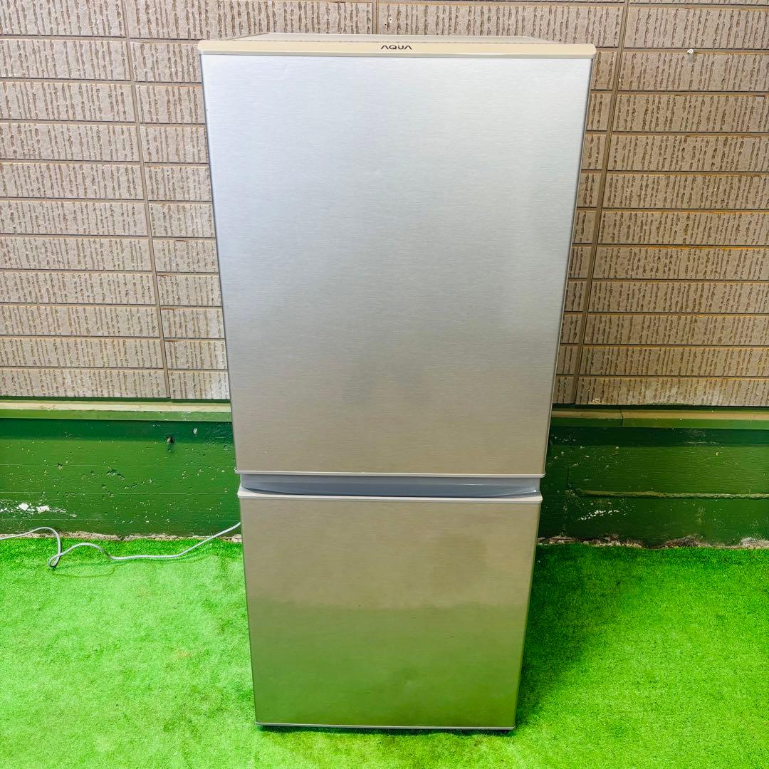 AQUA 126L 冷蔵庫 人気モデル シルバー 耐熱天板【地域限定配送無料】