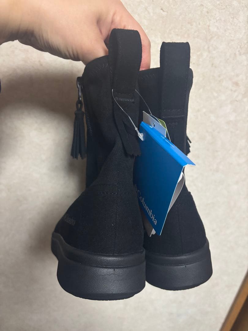 Columbia ブラック タッセルブーツ