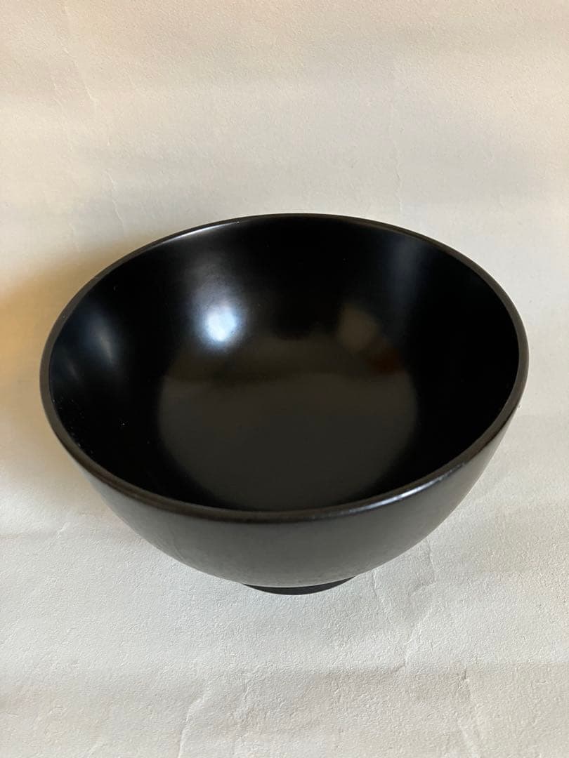 赤木明登　飯椀　黒　箱、説明付き