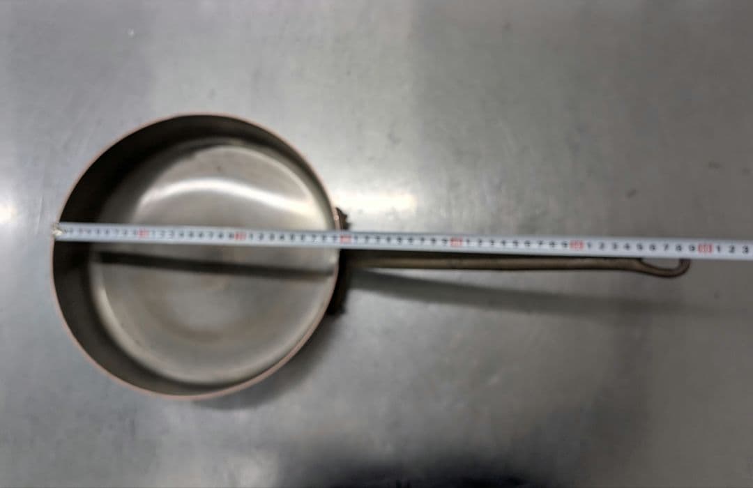 アンティーク　銅製 片手鍋 約28cm