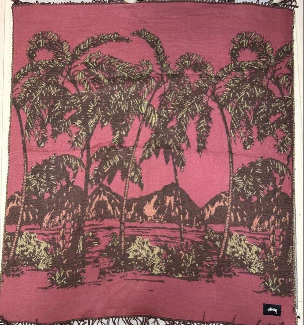 ゆ*ー様 希少 stussy ブランケット ラグ 古着 archive vint