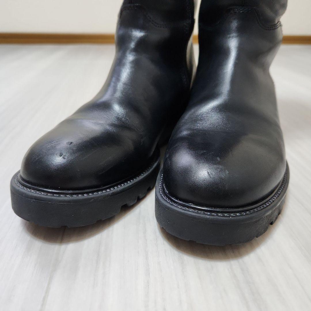 VAGABOND☆2025ラウンドトゥタンクソールロングブーツ 38 黒