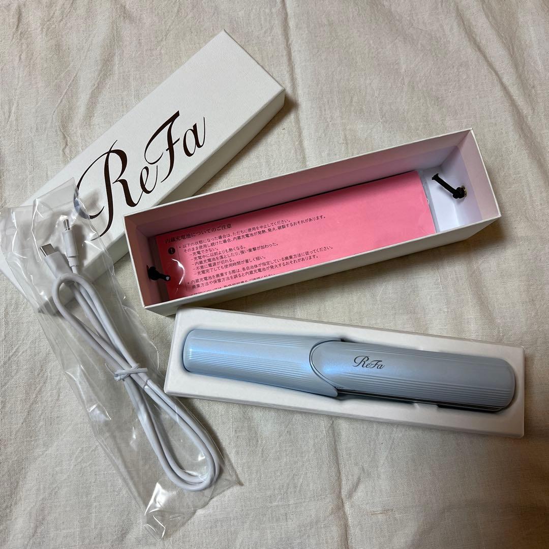 ReFa フィンガーアイロンST 本体　ホワイト　ヘアアイロン