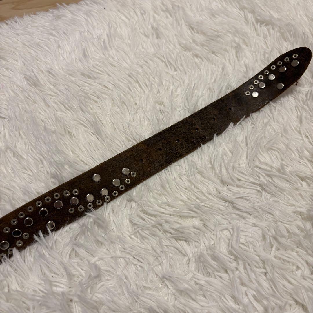 y2k 00s archive レザー　グランジ スタッズベルト　ギャル 平成