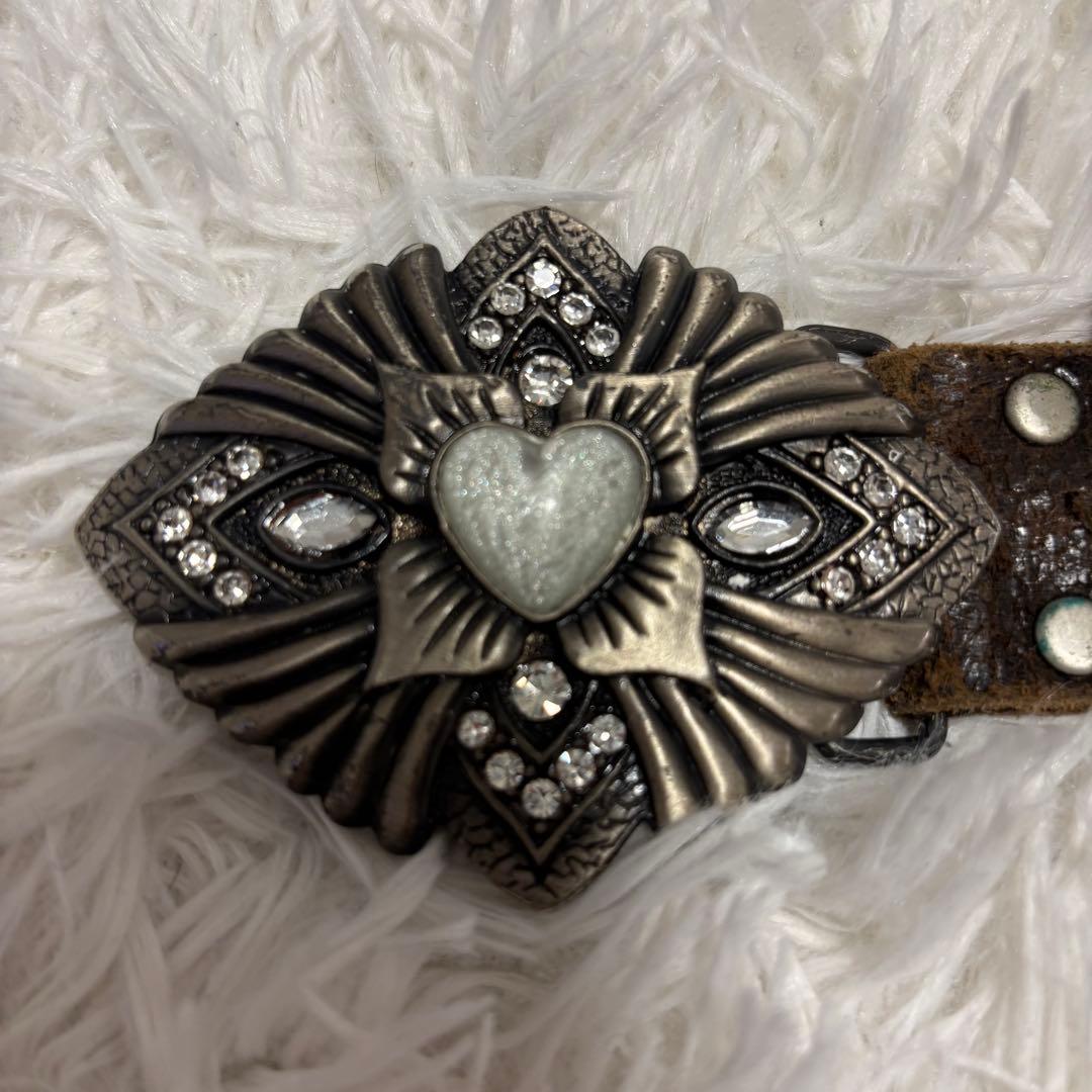 y2k 00s archive レザー　グランジ スタッズベルト　ギャル 平成