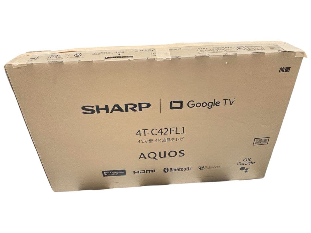 SHARP AQUOS 42型　液晶テレビ 4T-C42FL1 2024年製