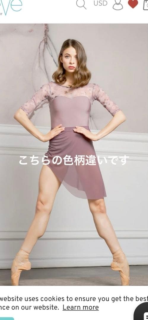 新品　バレエ レオタード eleve エレベ　クリスマス柄　Ｍサイズ