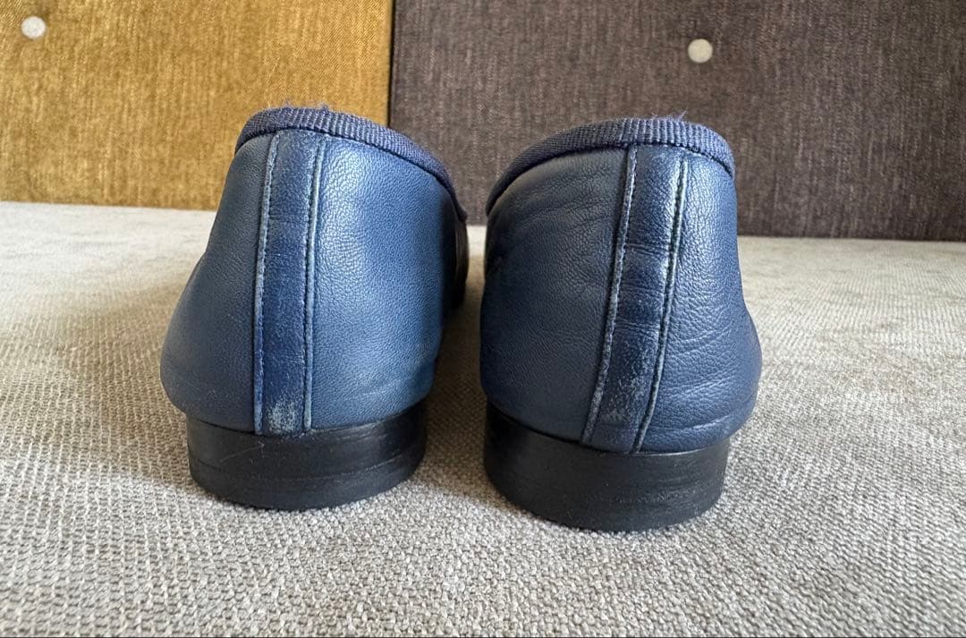 【正規品】CHANEL シャネル バレエシューズ バレリーナ 35.5 ネイビー