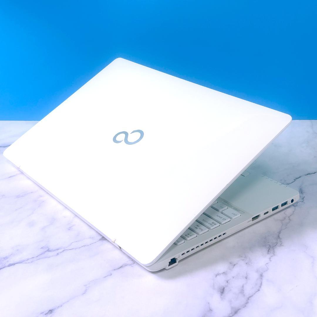 Corei7・8GB・SSD・ブルーレイ☆Win11・ホワイト・ノートパソコン