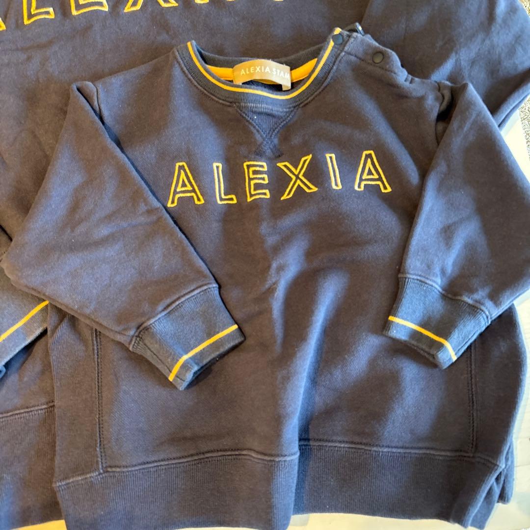 s*a様 ALEXIA STAM ロゴスウェットセット ネイビー