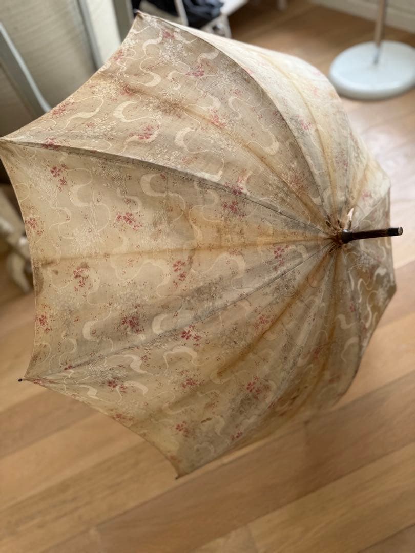 フランスアンティークヴィンテージ花柄日傘